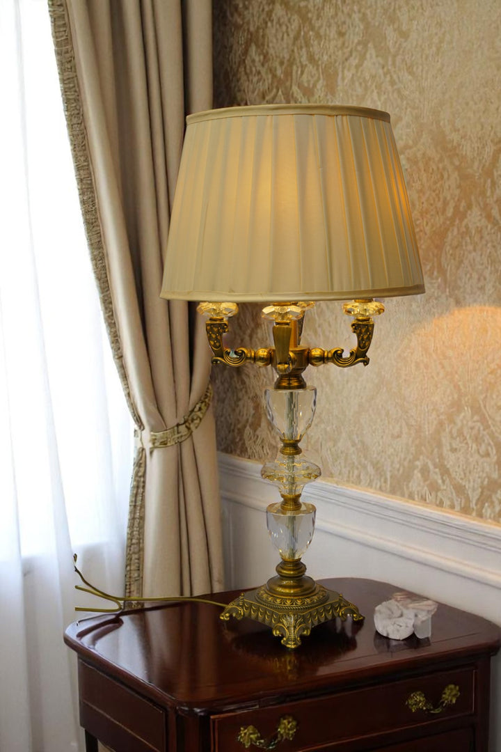 Evelyn Brass & Crystal Heritage Lamp