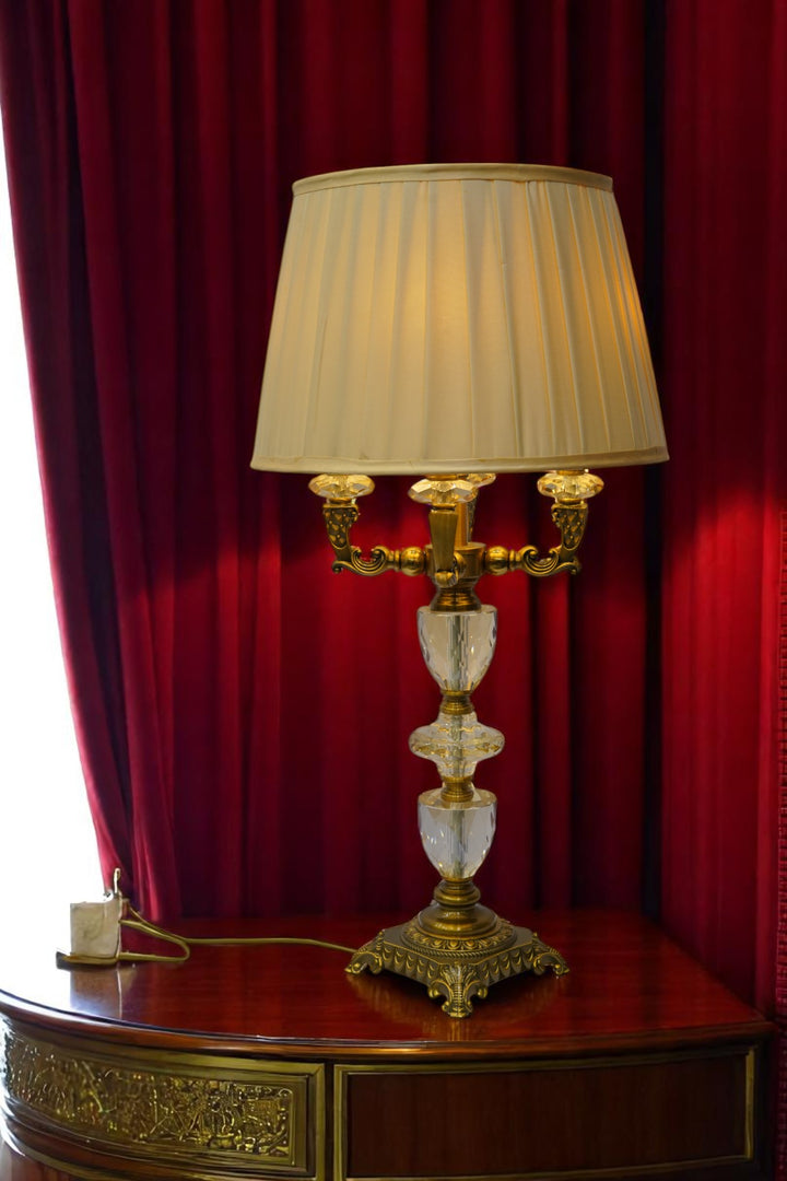 Evelyn Brass & Crystal Heritage Lamp
