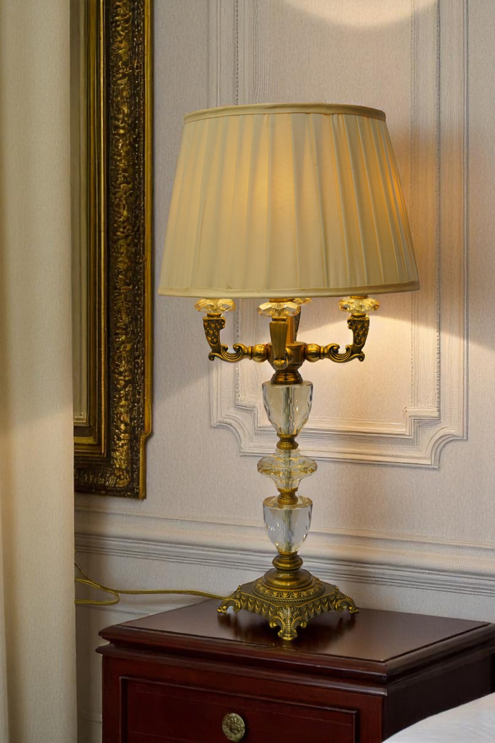 Evelyn Brass & Crystal Heritage Lamp