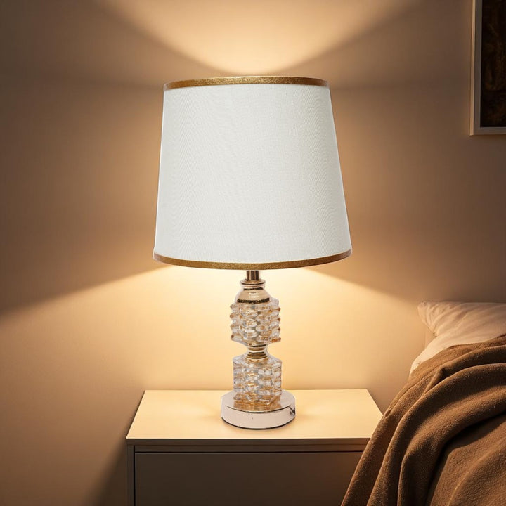 Ashbury Gold Crystal Side Lamp