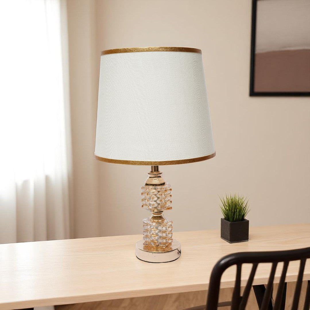 Ashbury Gold Crystal Side Lamp