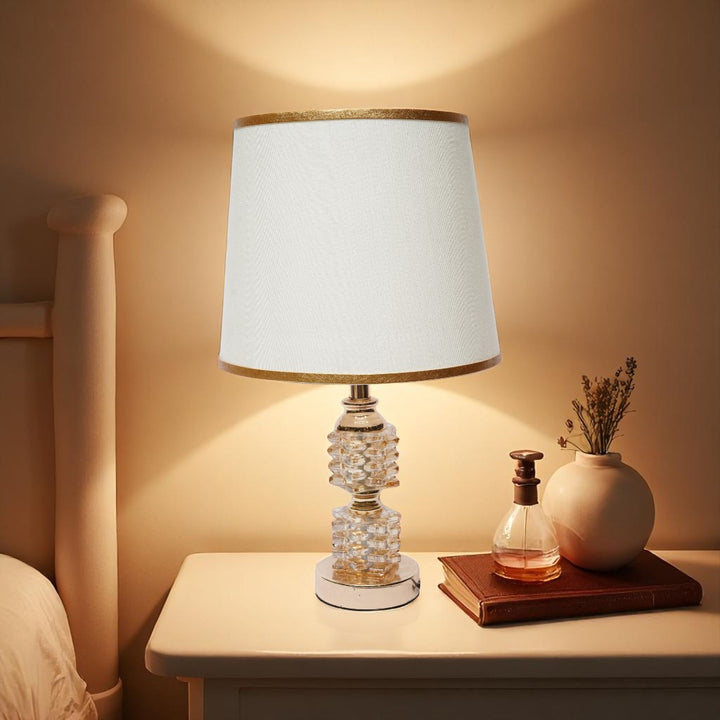 Ashbury Gold Crystal Side Lamp