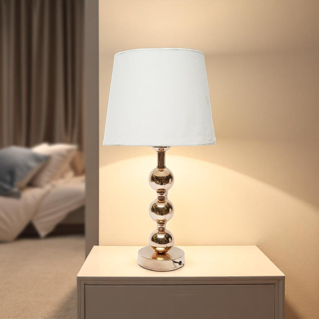 Everly Turned Brass Side Table Lamp