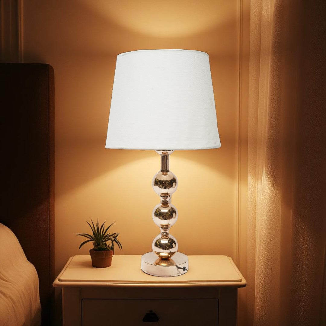 Everly Turned Brass Side Table Lamp