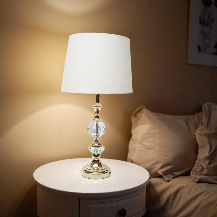 Elandra Curved Brass Table Lamp