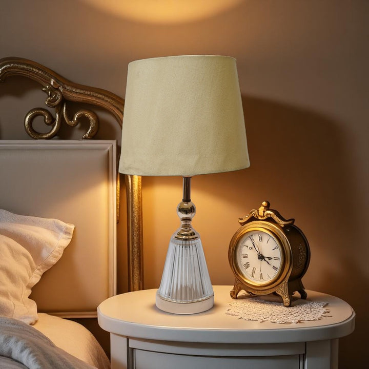 Brighton Fluted Brass Accent Lamp