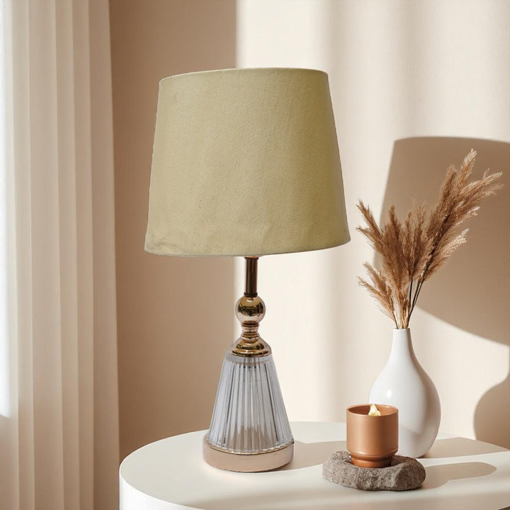 Brighton Fluted Brass Accent Lamp