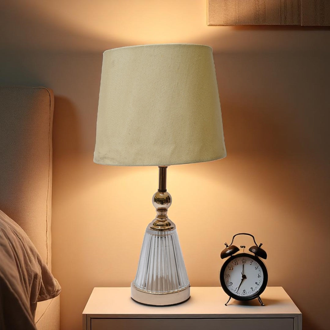 Brighton Fluted Brass Accent Lamp