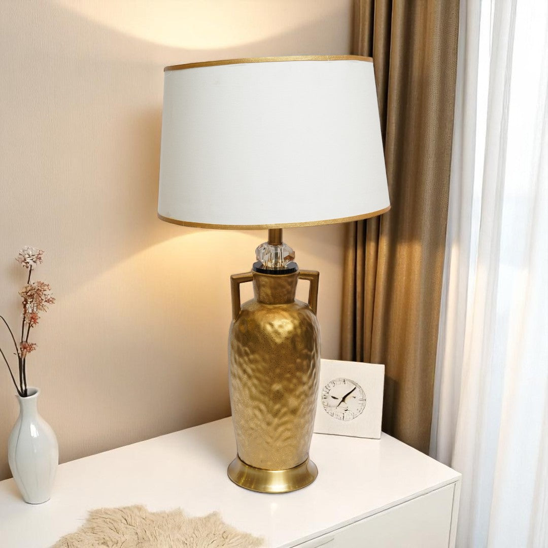 Solmara Gold Ceramic Table Lamp