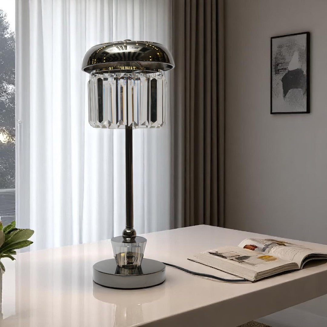 Illuma Pod Compact Crystal Dual LED Desk Lamp