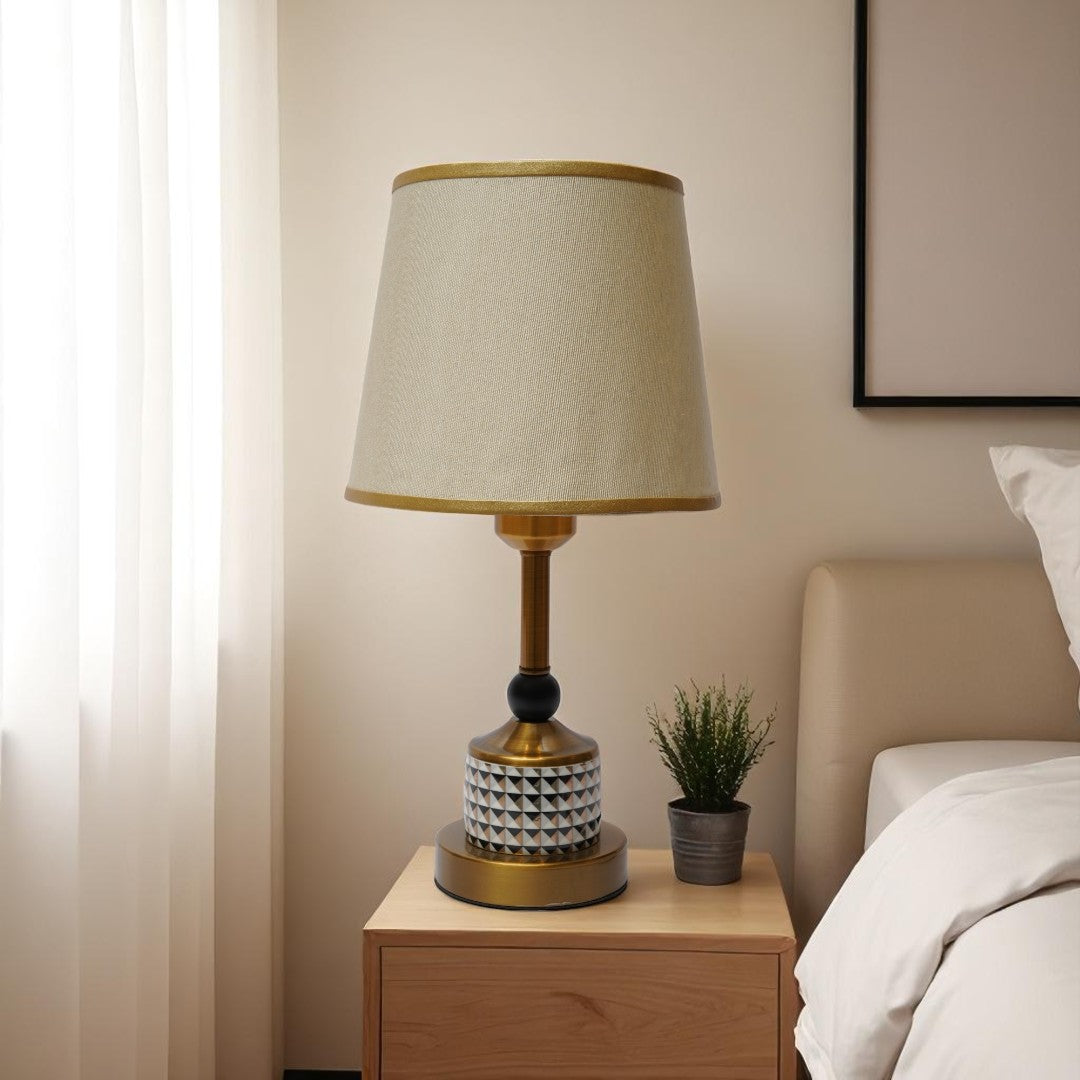 Ashcroft Mid-Century Brass Side Lamp