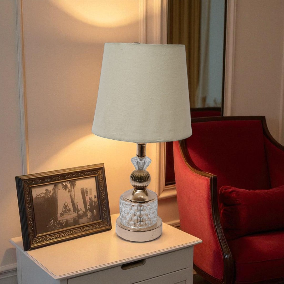 Melrose Stacked Sphere Brass Lamp