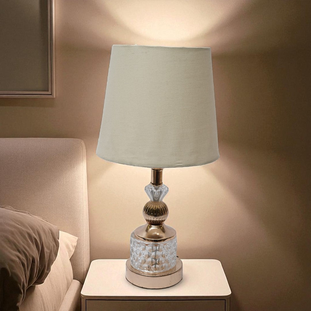 Melrose Stacked Sphere Brass Lamp