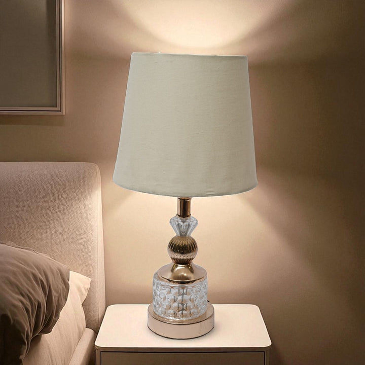 Melrose Stacked Sphere Brass Lamp