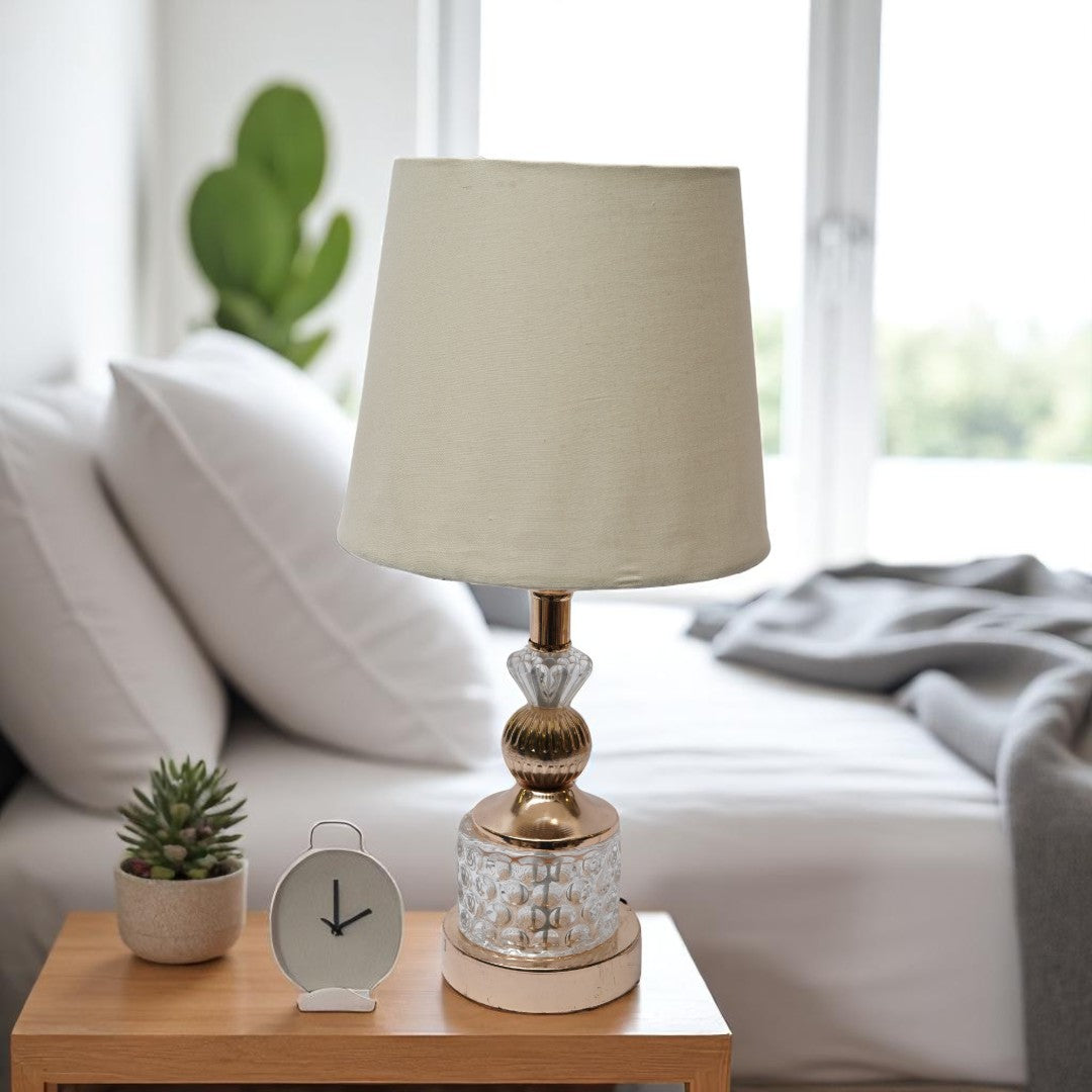 Melrose Stacked Sphere Brass Lamp