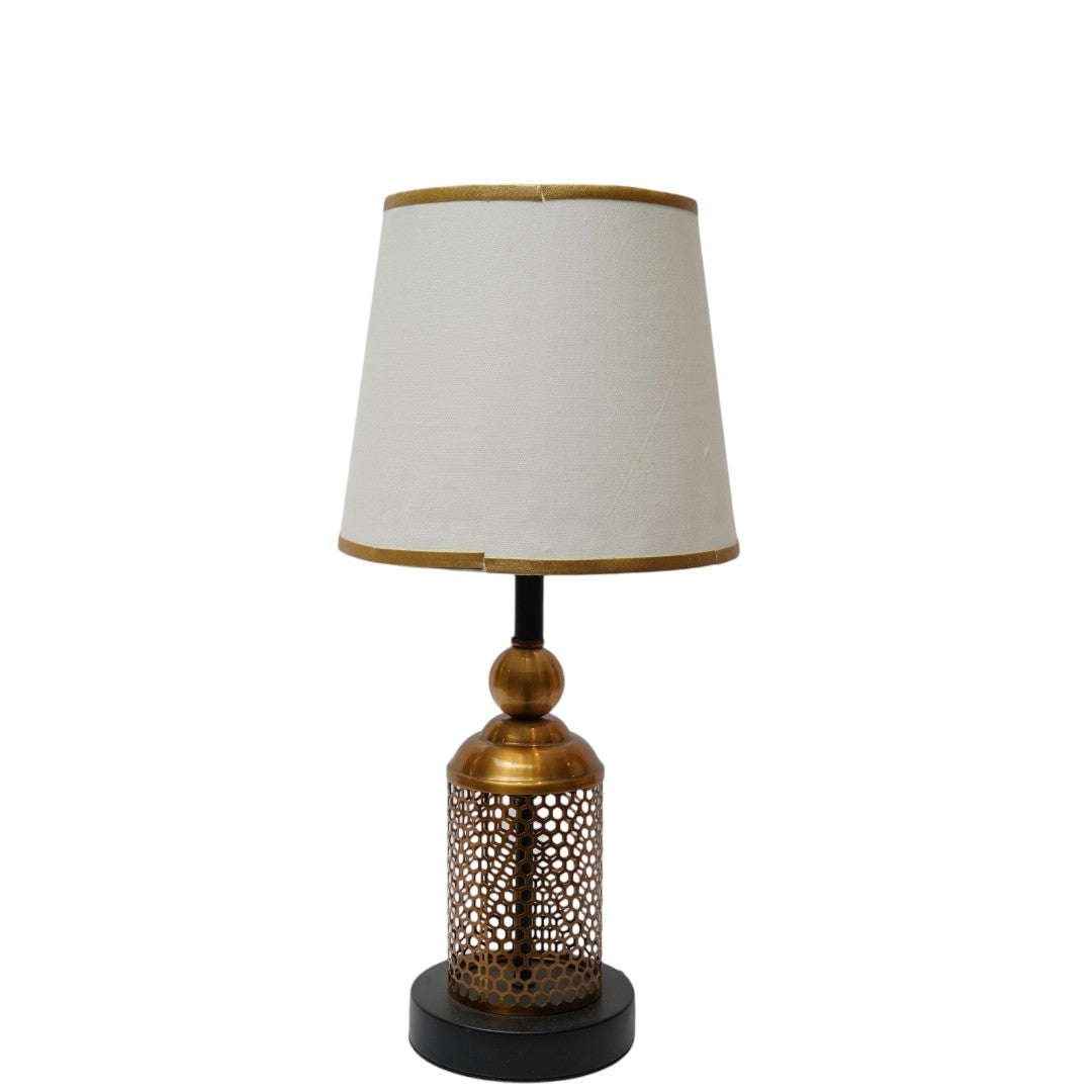 Whitmore Ribbed Brass Accent Lamp