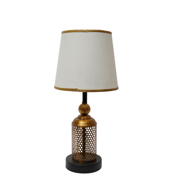 Whitmore Ribbed Brass Accent Lamp