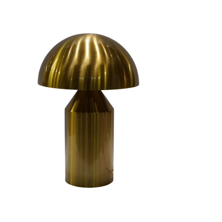 Orbis Brushed Gold Metallic Dome Lamp