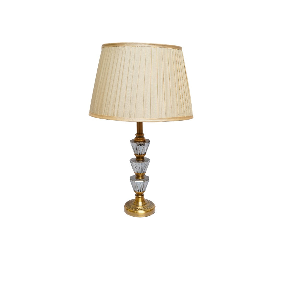 Zephra Luxe Brass Crystal Lamp