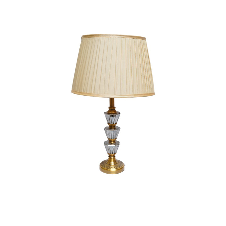 Zephra Luxe Brass Crystal Lamp