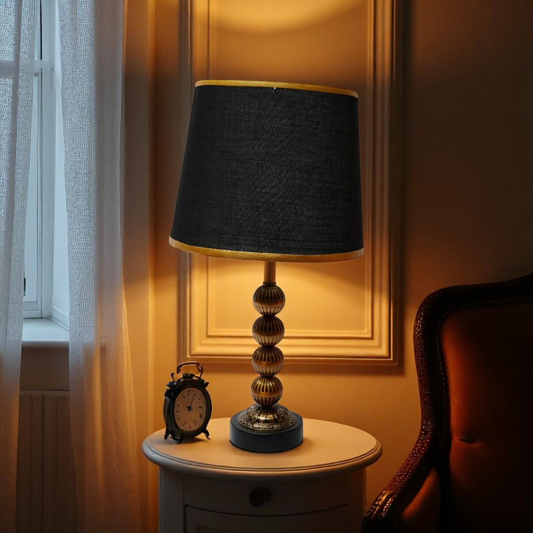 Oakmere Hex Brass Table Lamp