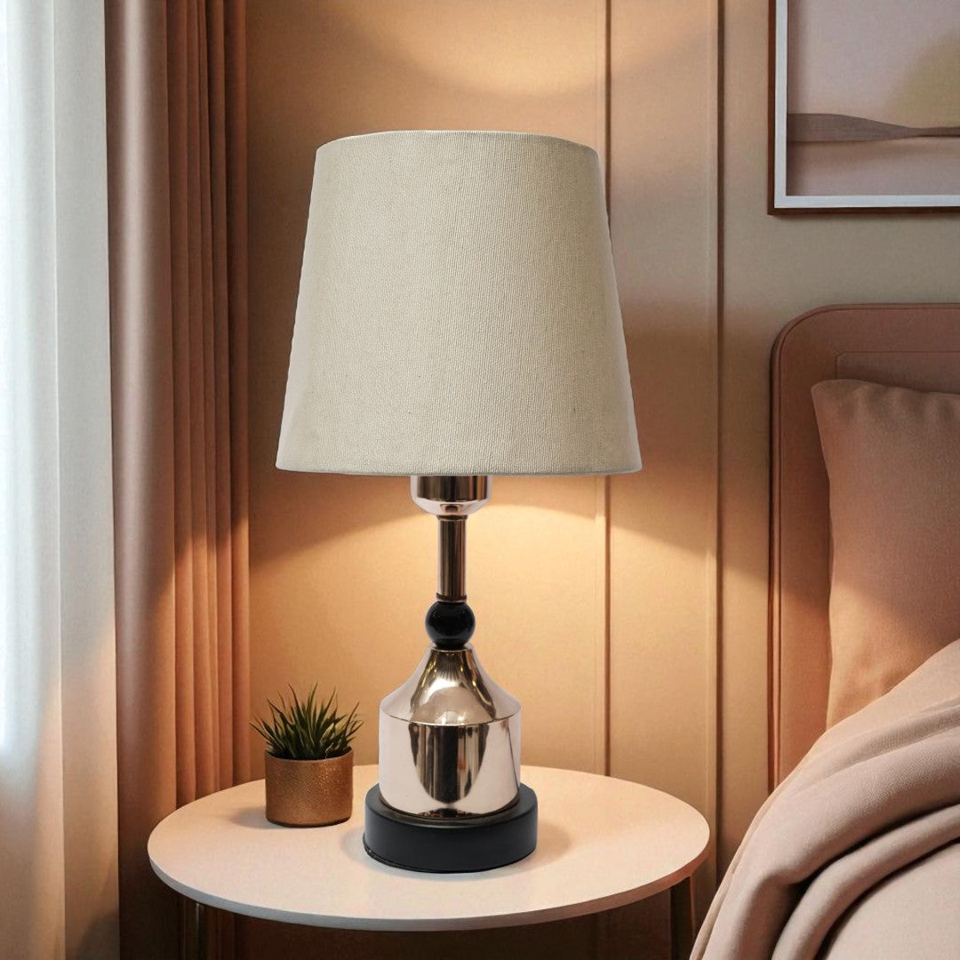 Ainsley Etched Brass Column Lamp