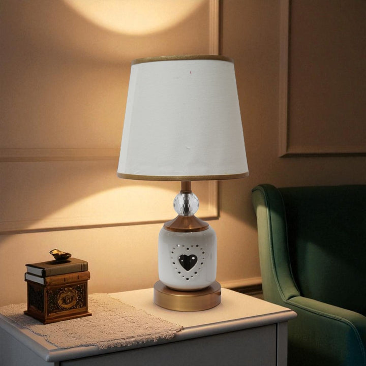 Loxley Brass and Ceramic Accent Lamp