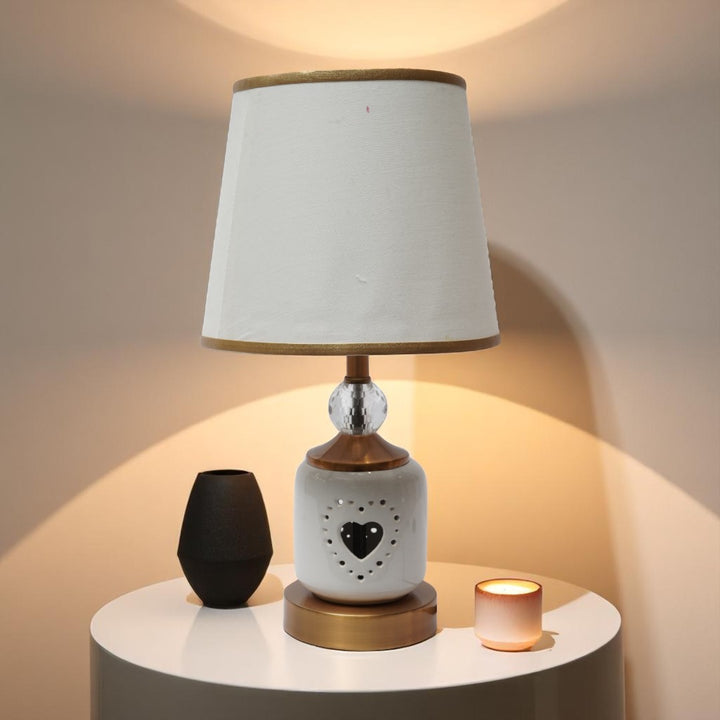 Loxley Brass and Ceramic Accent Lamp