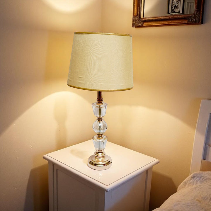 Elandra Curved Brass Table Lamp