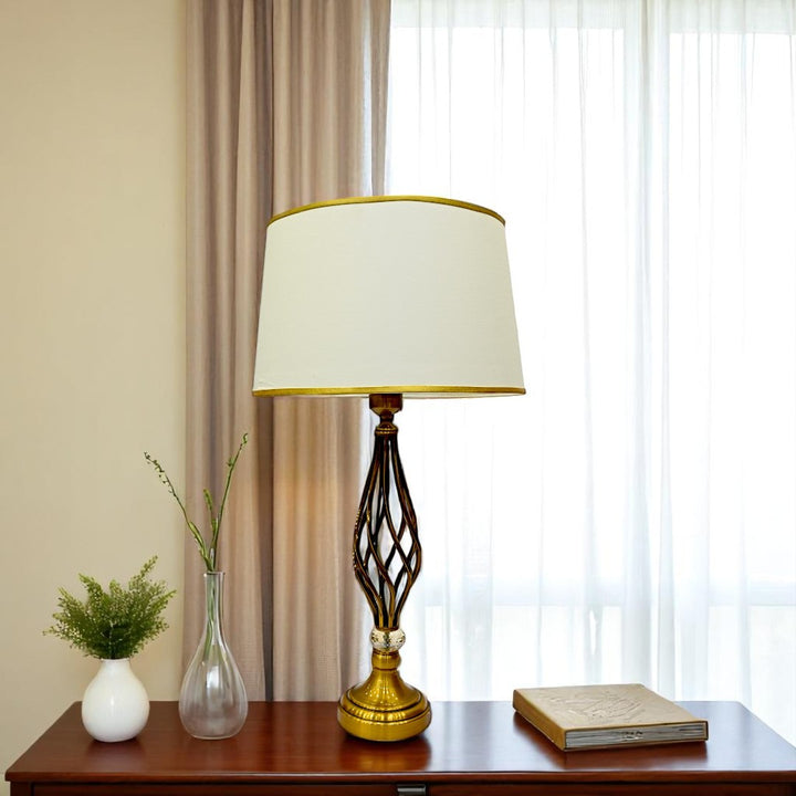 Arden Metallic Brass Side Table Lamp