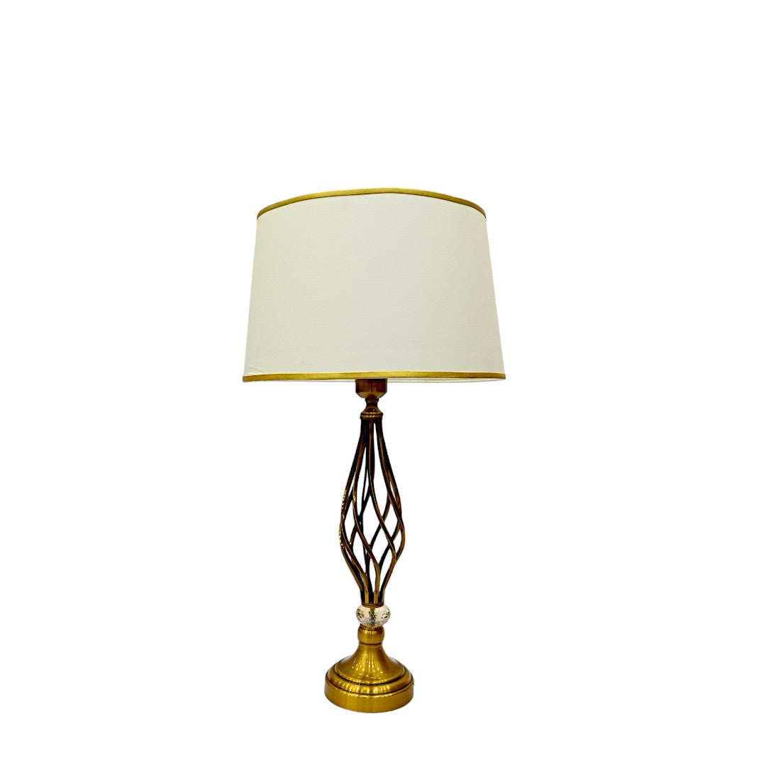 Arden Metallic Brass Side Table Lamp