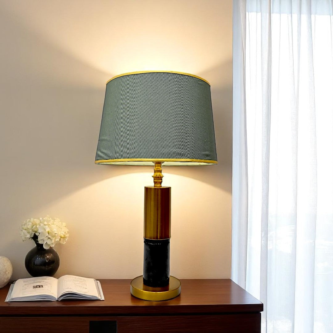 Orion Brass-Finished Modern Table Lamp