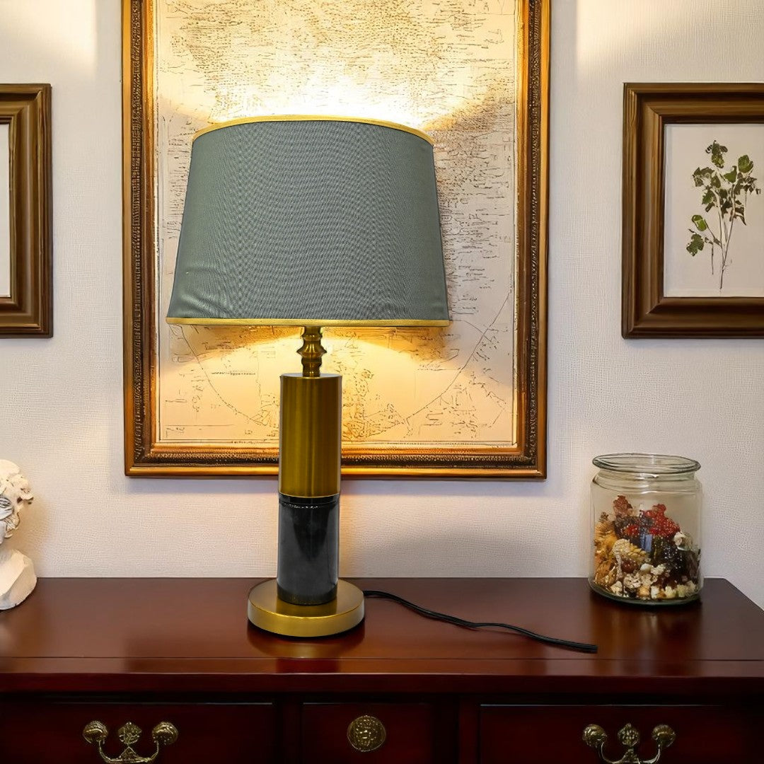 Orion Brass-Finished Modern Table Lamp