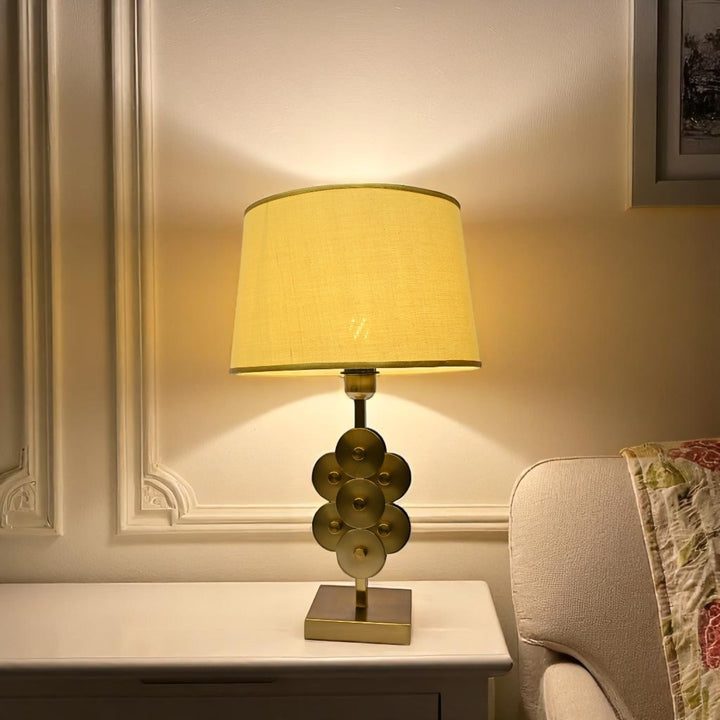 Solara Brass Metal Accent Lamp