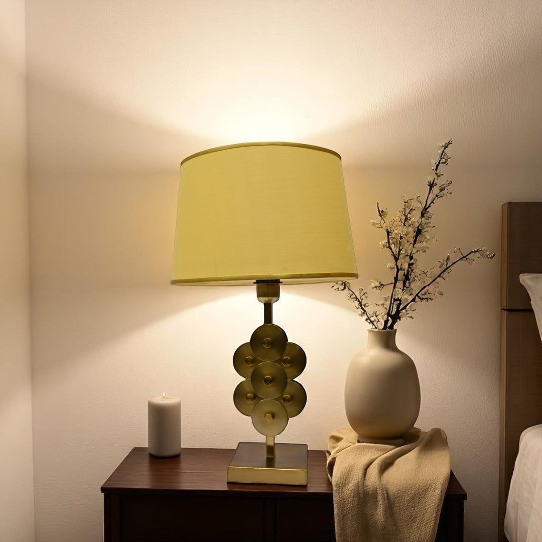 Solara Brass Metal Accent Lamp