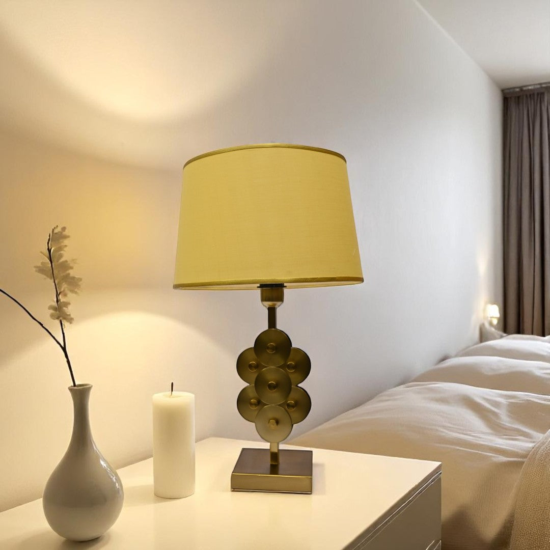 Solara Brass Metal Accent Lamp