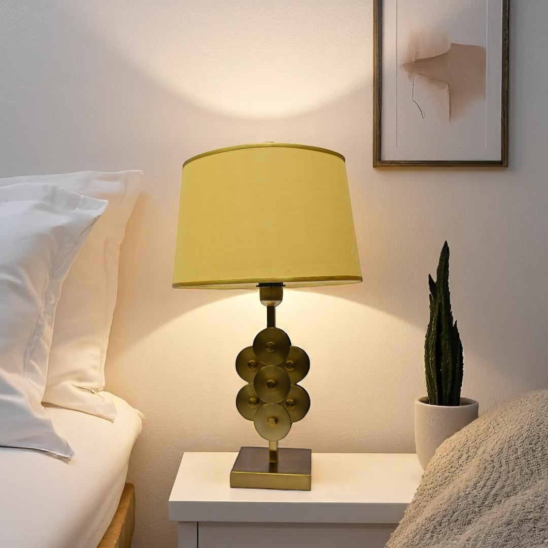 Solara Brass Metal Accent Lamp