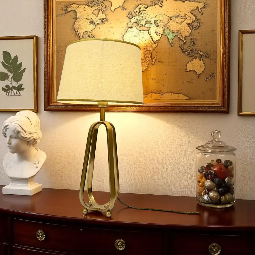 Nova Brass Minimalist Table Lamp