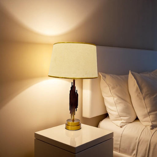 Aeris Modern Brass Side Table Lamp