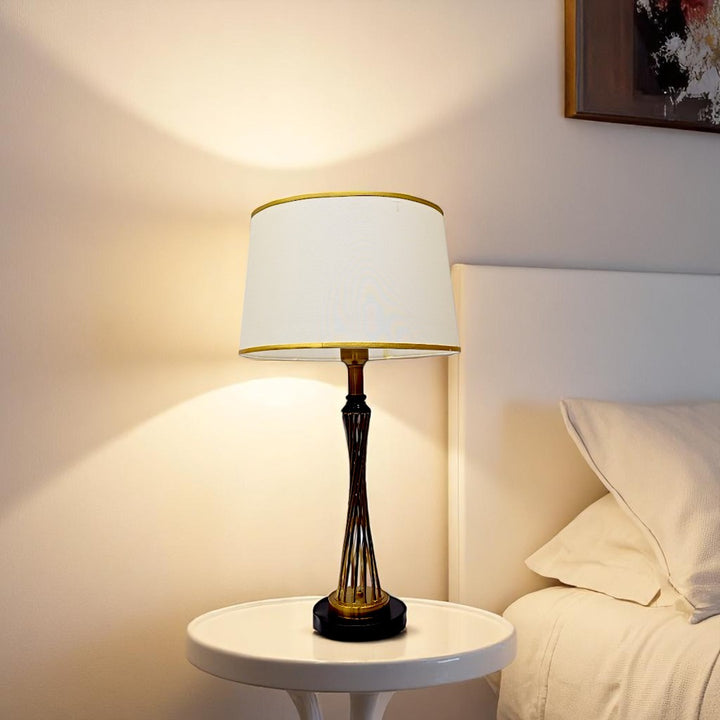 Zyra Metallic Brass Table Lamp