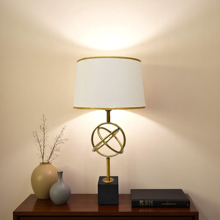Caden Compact Brass Globe Lamp