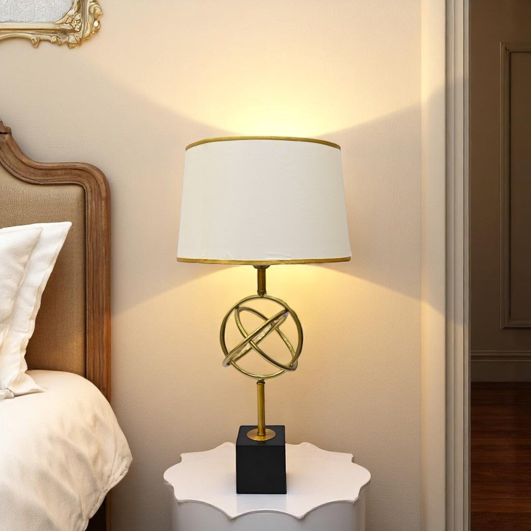 Caden Compact Brass Globe Lamp
