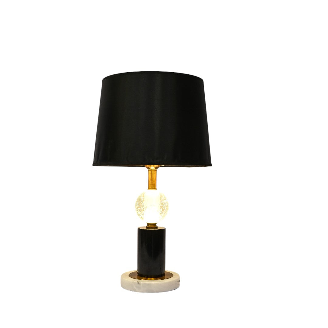 Rhea Luxe Brass And Crystal Side Table Lamp
