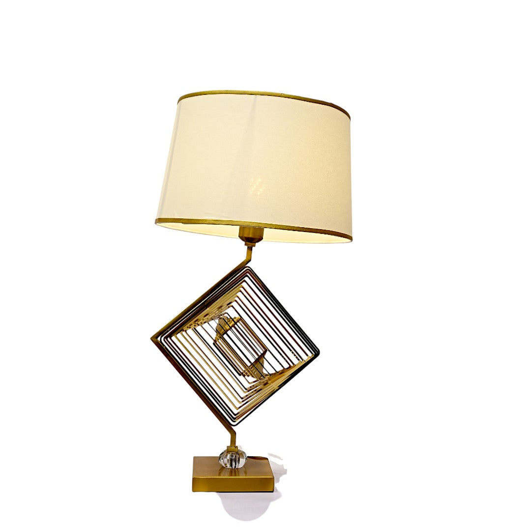 Nira Sculptural Brass Table Lamp