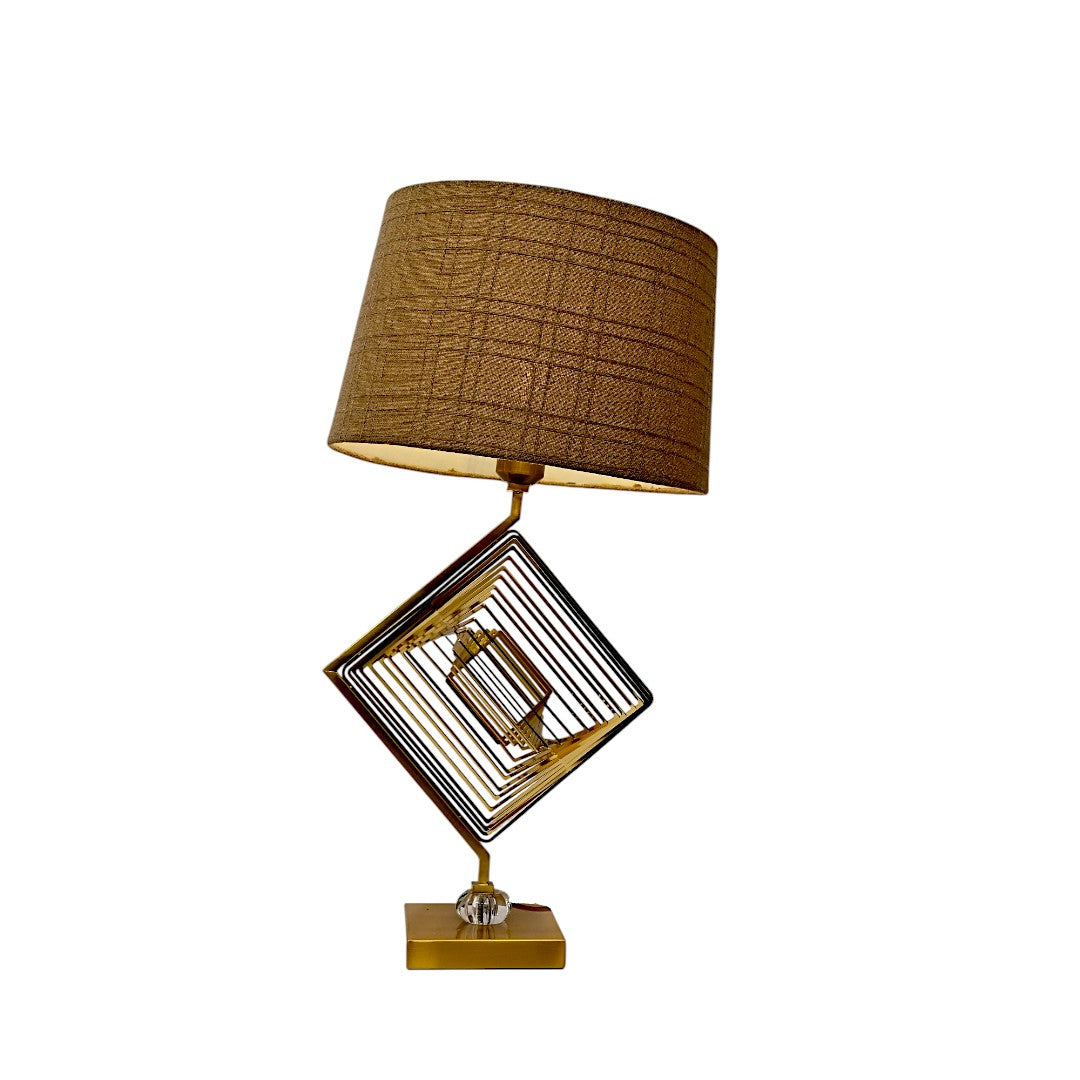 Nira Sculptural Brass Table Lamp