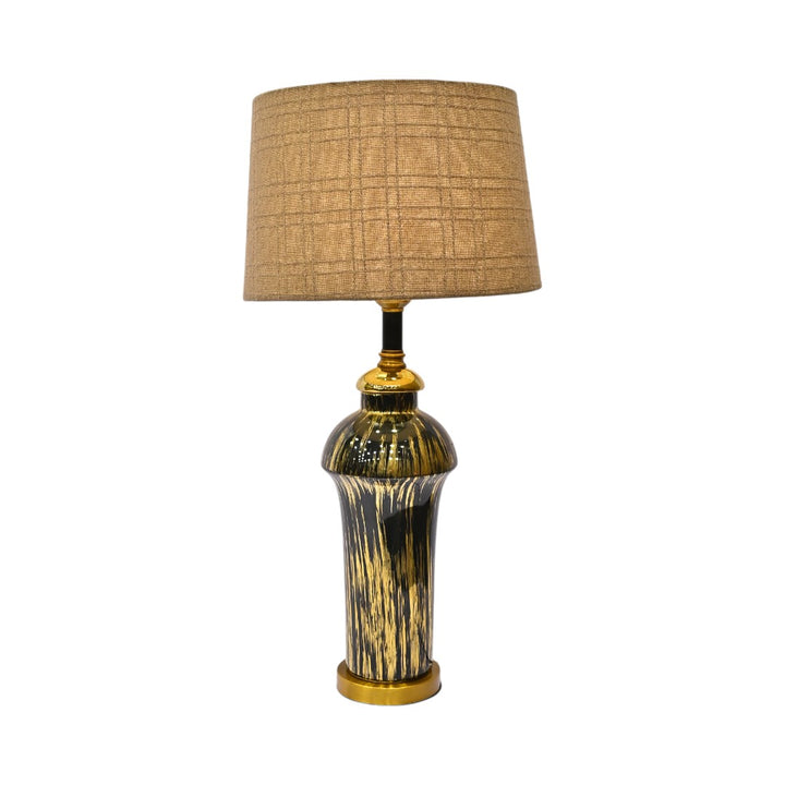 Eira Black Glaze Table Lamp