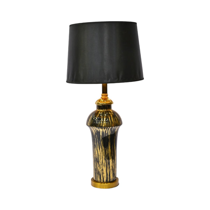 Eira Black Glaze Table Lamp