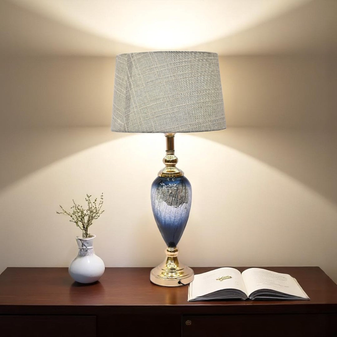 Versace Greca Blue Luxe Crystal Lamp