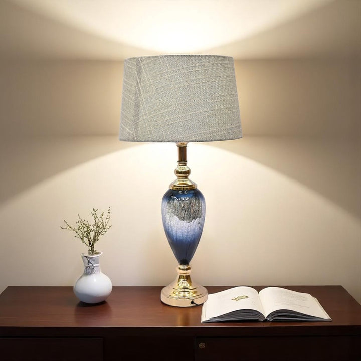 Versace Greca Blue Luxe Crystal Lamp