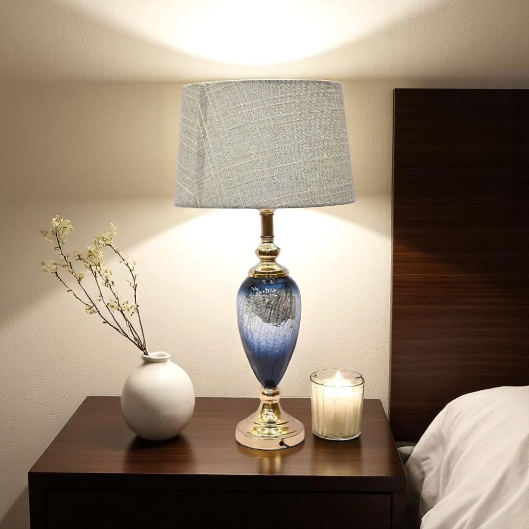 Versace Greca Blue Luxe Crystal Lamp